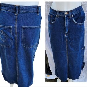 Vintage Big‎ Pocket uDenim Skirt.11/12